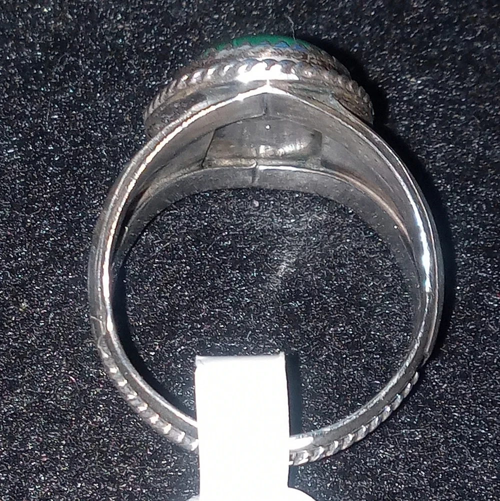 Navajo Native American Sterling Mens Ring Vintage 12